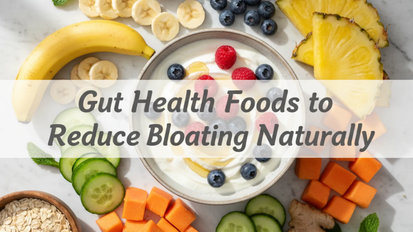 Gut Health Foods to Reduce Bloating Naturally